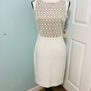 Ivanka Trump Woman’s Ivory Sleeveless Dress